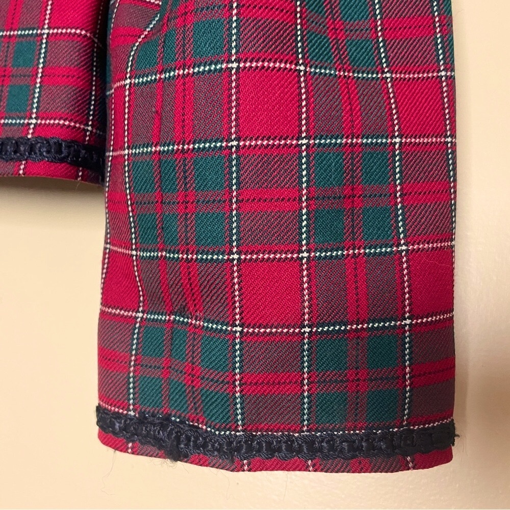 Vintage Pendleton Plaid Tartan Wool Jacket Blazer Women's Size 14 - Picture 7 of 10